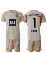 Otroške Nogometnih dresov Borussia Dortmund Gregor Kobel #1 Vratar Domači 2024-25 Kratki rokavi (+ hlače)